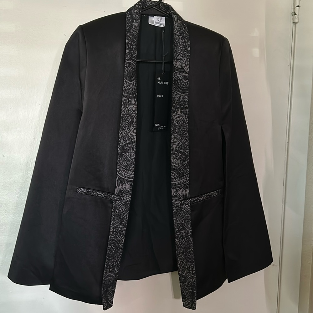 Couture size zero Milan cape and matching pants- never worn tags on